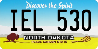 ND license plate IEL530