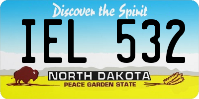 ND license plate IEL532