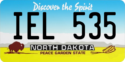 ND license plate IEL535