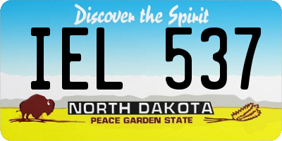 ND license plate IEL537