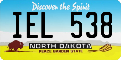 ND license plate IEL538