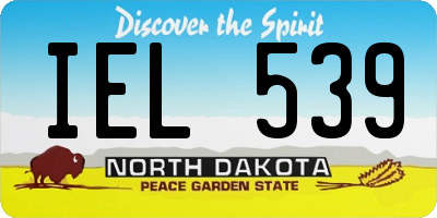 ND license plate IEL539