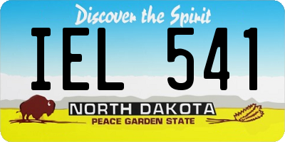 ND license plate IEL541