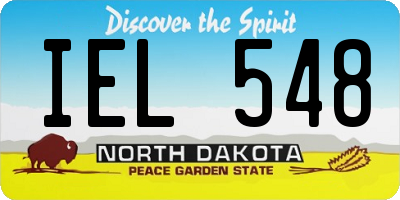 ND license plate IEL548