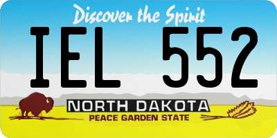 ND license plate IEL552