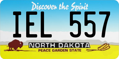 ND license plate IEL557