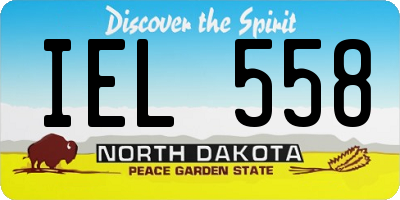 ND license plate IEL558