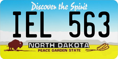 ND license plate IEL563