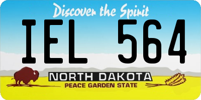 ND license plate IEL564