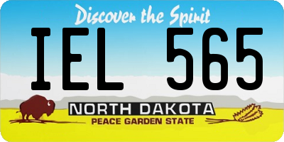 ND license plate IEL565