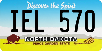 ND license plate IEL570