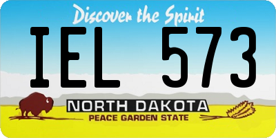 ND license plate IEL573