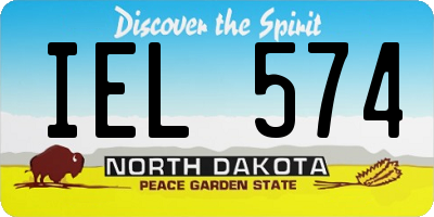 ND license plate IEL574