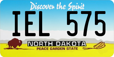 ND license plate IEL575