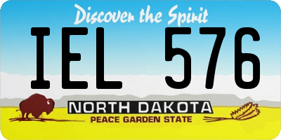 ND license plate IEL576