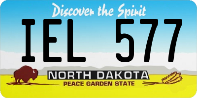 ND license plate IEL577