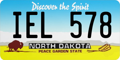 ND license plate IEL578