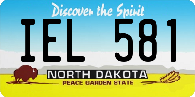 ND license plate IEL581