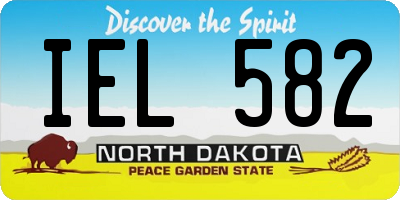 ND license plate IEL582
