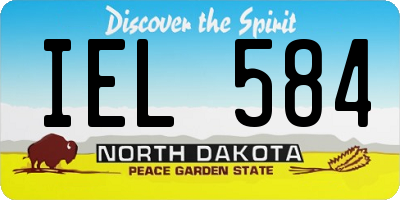 ND license plate IEL584