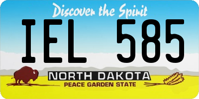 ND license plate IEL585
