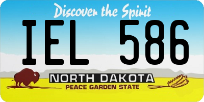 ND license plate IEL586