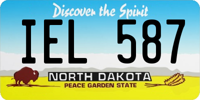 ND license plate IEL587