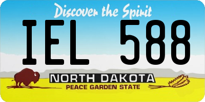 ND license plate IEL588