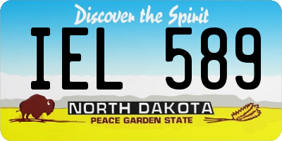 ND license plate IEL589
