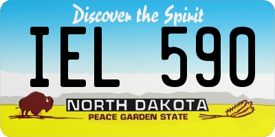 ND license plate IEL590