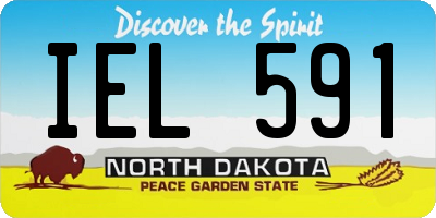 ND license plate IEL591