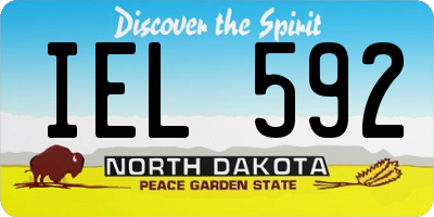 ND license plate IEL592