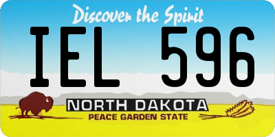 ND license plate IEL596