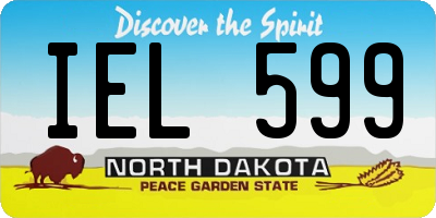 ND license plate IEL599