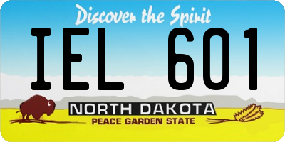 ND license plate IEL601
