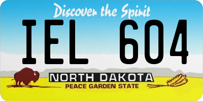 ND license plate IEL604
