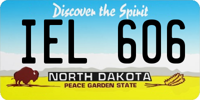 ND license plate IEL606