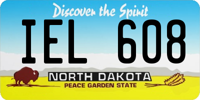 ND license plate IEL608