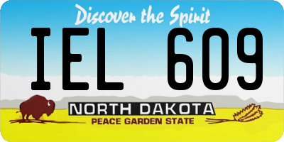 ND license plate IEL609
