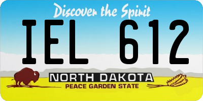 ND license plate IEL612