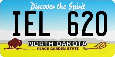 ND license plate IEL620