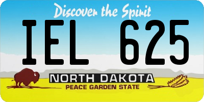 ND license plate IEL625