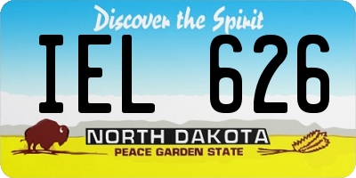 ND license plate IEL626