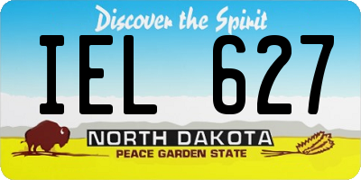 ND license plate IEL627
