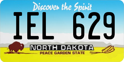 ND license plate IEL629
