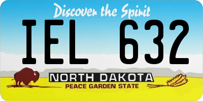 ND license plate IEL632