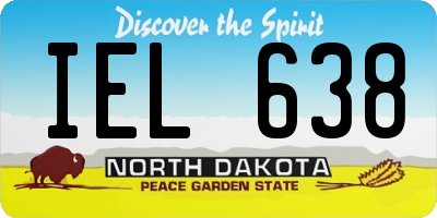 ND license plate IEL638