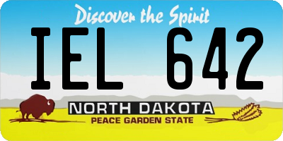 ND license plate IEL642