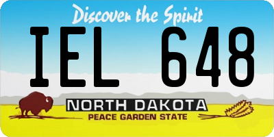 ND license plate IEL648