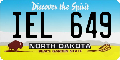 ND license plate IEL649